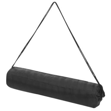 Imagem de Bolsa para mini tripé monopé de 4,7 x 4,7 polegadas, bolsa de armazenamento de tripé dobrável de nylon com alça de ombro para acampamento em viagens ao ar livre, preta