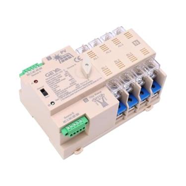 Imagem de GAEYAELE Interruptor de Transferência Automática Fotoelétrico da Rede Elétrica ATS PV Uso do Interruptor de Transferência do Gerador de Energia do Sistema Solar (ATS-4P-100A-110VAC-Solar)
