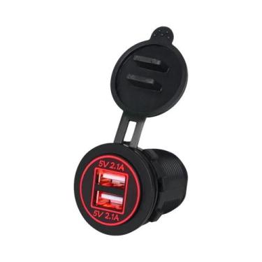 Imagem de Carregador De Carro Dual USB 1224V 5V 42A Adaptador À Prova d'Água Par