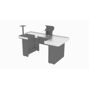 Imagem de Check Out Comercial 1,5M Preto Com Recorte Para Balança Flex U PA100103 Amapá