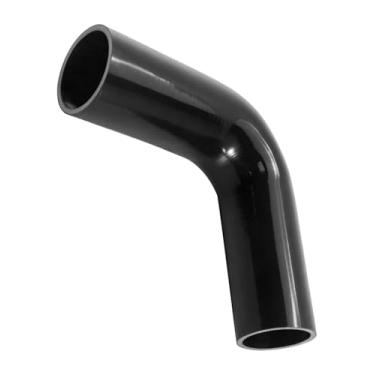 Imagem de QAGGUM Acoplador de cotovelo de silicone redutor de 90 graus ID 6.3 cm a 7.0 cm, comprimento da perna 8" (203 mm) redutor universal de mangueira de radiador de silicone reforçado com 4 camadas para
