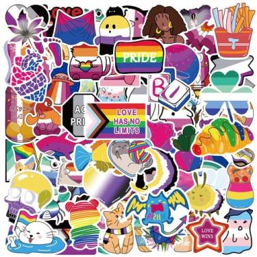 Imagem de Adesivos MEPLUM Pride LGBTQ+ Gay Sorted, pacote de 300 unidades