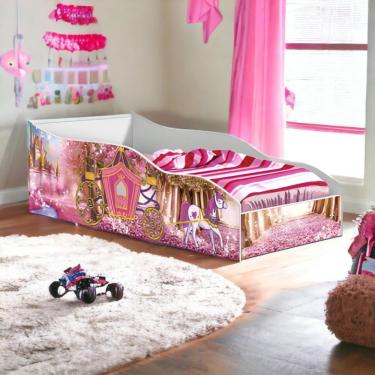 Imagem de Cama Racer Juvenil Carrossel Com Colchão Gabrielli