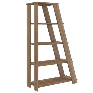 Imagem de Estante Para Escritório Home Office Multiuso 5 Prateleiras Star A02 Nogal - Lyam Decor