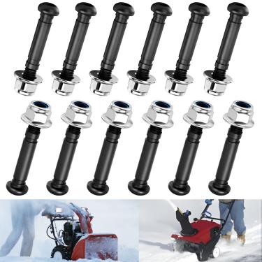 Imagem de Conjunto de 12 pinos ASP2400D para soprador de neve de 2 estágios para EGO Power + soprador de neve de 2 estágios autopropelido de 2 estágios com potência máxima - Inclui porcas de trava