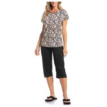 Imagem de Pijama Feminino Daniela Tombini Heloisa Pescador Preto - 426-Feminino