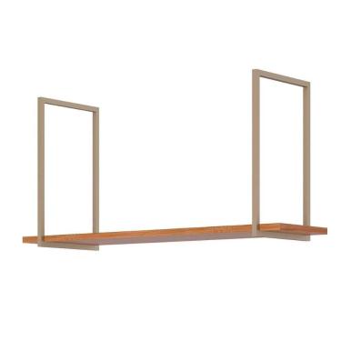Imagem de Prateleira Decorativa Sala Estar Suspensa Eloise 1.25cm Cinamomo - Mgm