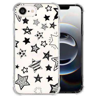 Imagem de Flivro Capa para iPhone 16e, capa transparente à prova de choque com tecnologia de airbag de 4 cantos, proteção de nível militar compatível com iPhone 16e - Stars Night