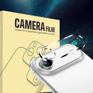 Imagem de Pacote com 1 protetor de lente de câmera para iPhone Air (6,5 polegadas) Película de vidro temperado com dureza 9H, compatível com capas, antiarranhões, não afeta fotos noturnas - HD Clear (1 pacote)