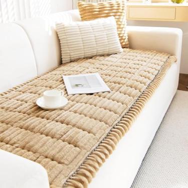 Imagem de Capa de sofá para animais de estimação, lavável, antiderrapante, protetor de sofá felpudo, para 3 almofadas, protetor de sofá que aceita animais de estimação, tapete de cachorro para sofás e sofás, 70