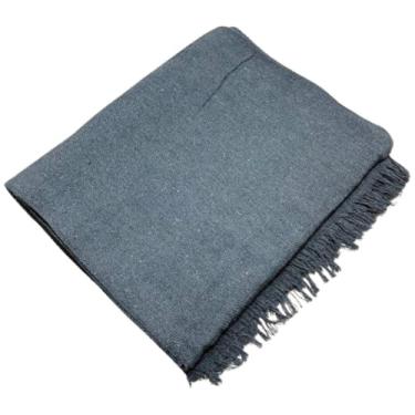 Imagem de Manta Extragrande Luxuosa Para Sofá - 4,00 X 1,80 Metros, Algodão Puro, Estilo Elegante E Protectora(Cinza Escuro)