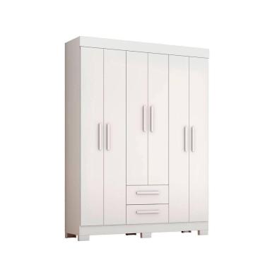 Imagem de Guarda-roupa Nt 6015 Branco Com Rosa - Notavel