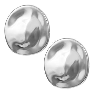 Imagem de YBEATY 2 peças de broches redondos irregulares da moda vintage corpete de metal geométrico grosso irregular disco redondo broche de lapela minimalista geométrico gota d'água broche de lapela para