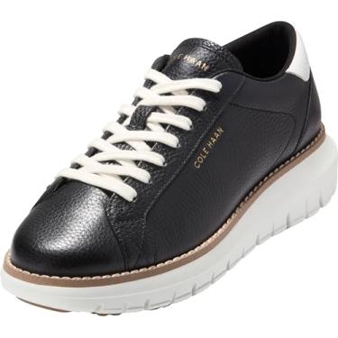 Imagem de Cole Haan Tênis feminino Zerogrand Rexanna com cadarço no dedão, Preto/branco Wp, 40