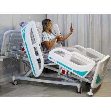 Imagem de Cama Hospitalar Motorizada 11 Movimentos com Colchão D28 Elevação do l