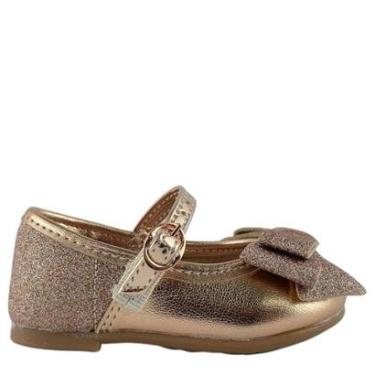 Imagem de Sapatilha Metalizada Feminina Molekinha Laço 21061043-Feminino