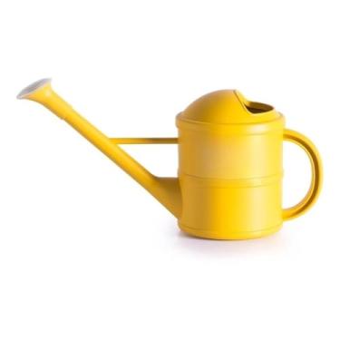 Imagem de Gotejador para plantas Regador de plantas decorativo plástico 1,5L jardim jardinagem horta bico fino chuveiro(Amarelo)