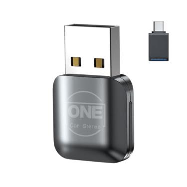 Imagem de Mini adaptador automotivo sem fio CarPlay Android 2025, fácil configuração, converte CarPlay com fio para iOS 10+, Fast Stable 5.8GHz Wi-Fi USB Car Play Dongle Plug & Play (Z1A-4)