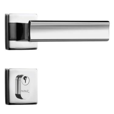 Imagem de Fechadura para Porta Interna MZ630 Cromada 40mm com Roseta - 03630B4CR - PAPAIZ