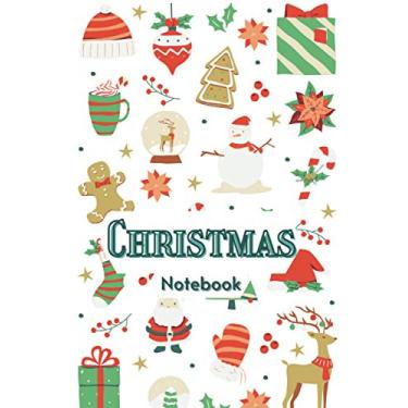 Imagem de Christmas Notebook: Holiday Notebook, for Kids, College Ruled, Soft Cover, Journal, Diary, 6" x 9" inch (15,24 x 22.86 cm), 100 pages for writing