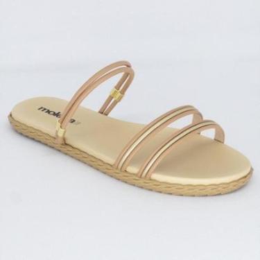 Imagem de Sandalia Rasteira Moleca Feminina Flatform Casual Tiras-Feminino