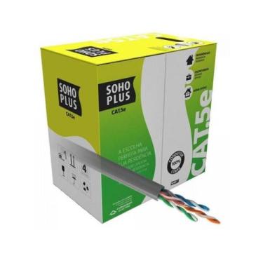 Imagem de Cabo de Rede CAT.5E CMX Cx 305m Cinza Furukawa Sohoplus.