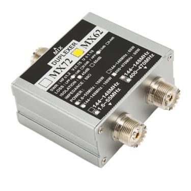 Imagem de KIMISS Duplexer Combinador de Antena VHF UHF HF para Estação de Trânsito de 3 Bandas - Isolamento de Sinal, Design Multifuncional para Transceptores Móveis