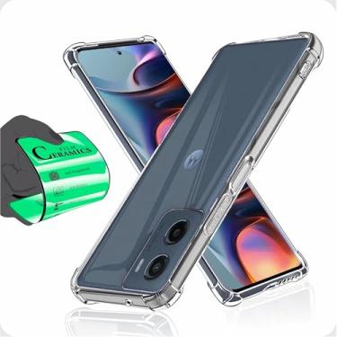 Imagem de Capa Capinha Anti Shock Transparente + Película Para Motorola G05