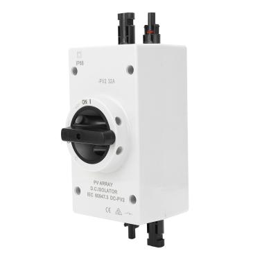 Imagem de Hyuduo Interruptor Isolador DC, Interruptor de Desconexão do Painel Solar à Prova de água IP66 Com Tensão Nominal de 1000V DC para Barco RV Externo e Fotovoltaico (#12)