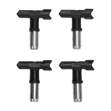 Imagem de Fabater Conjunto de Ponta de Spray Sem Ar de Aço Inoxidável, Bico de Spray à Prova de Vazamento para Móveis, Cerca, Decoração de Casa, 4 Pontas para Ampla Aplicação