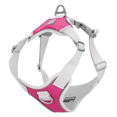 Imagem de Naroote Colete Com Alça Peitoral para Animais de Estimação Em Tecido Oxford, Arnês Reflexivo Ajustável para Caminhada de Cães para Aventuras Ao Ar Livre de Segurança (L)