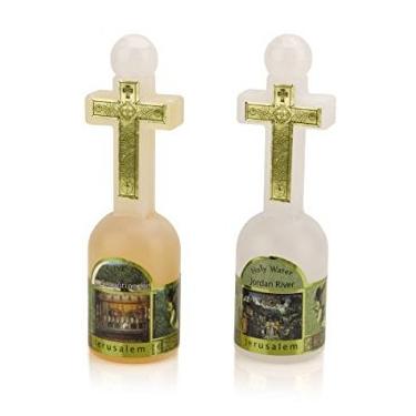 Imagem de Thasaba Água benta purificadora do rio Jordão e óleo de unção genuíno direto de Jerusalém 150 ml