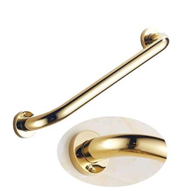 Imagem de uhyOHF Barras de apoio para banheiro, barras de equilíbrio douradas para banheiras e banheiros, barra de apoio de latão polido de 40,6 cm para chuveiro, suporte antiderrapante para banheiro (ouro - 47