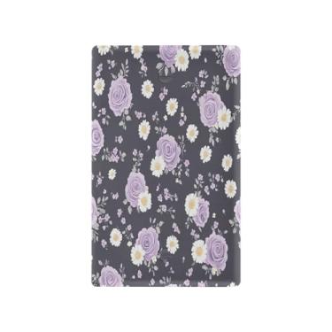 Imagem de Wassud Placa de cobertura para interruptor de luz floral elegância decorativa capas de tomada placa de parede para tomadas elétricas em branco 4,53 x 2,76 polegadas