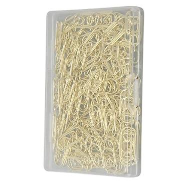 Imagem de Zerodis Clipes de Papel Bonitos, Design Em Forma de Coração, Metal Premium, 150 Peças de Clipes de Papel Sofisticados para Organizar Arquivos, Uso Escolar e de Escritório (Ouro)