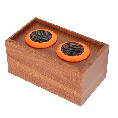 Imagem de Akozon Alto-falante Tweeter HiFi de Madeira - Alto-falante Agudo de Madeira Passivo de 35 W Com Som Sem Perdas, Design Compacto e Aprimoramento de áudio Nítido para Qualquer de áudio (Grão de