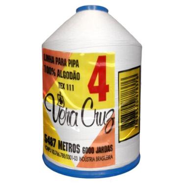 Imagem de Linha De Pipa Vera Cruz 6000 Jardas fio 4, 100% algodão sem adição de 
