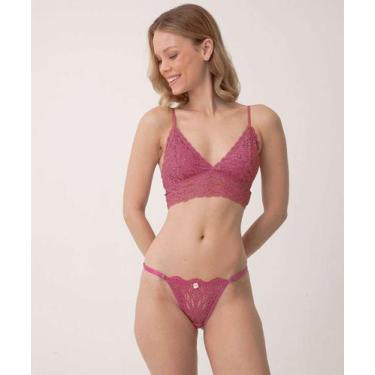 Imagem de Calcinha String Renda Marisa-93006, Rosa, G