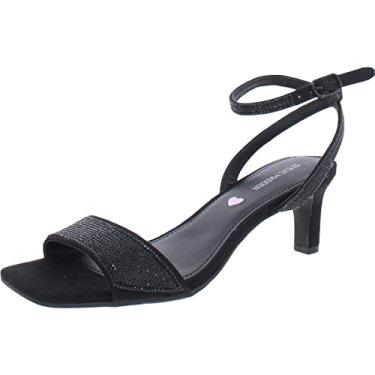 Imagem de Steve Madden Sandália de salto Skyla para meninas, Preto, 21