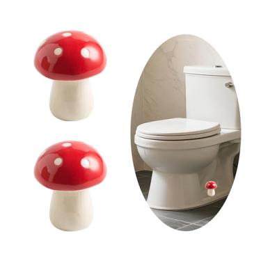 Imagem de Tampas de parafuso de vaso sanitário decorativas, tampas de tampa de parafuso de vaso sanitário, tampas de parafuso de vaso sanitário, conjunto de 2 tampas de tampa de parafuso de vaso sanitário