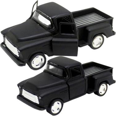 Imagem de Carro Miniatura Caminhonete Preto Metal Colecionável Fricção