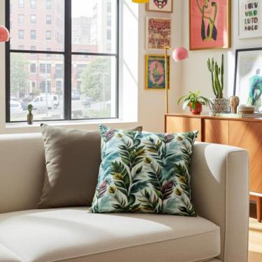 Imagem de Capas para Almofadas 45 x 45 Estampada Conjunto Bruma 2 Peças - Nallu 