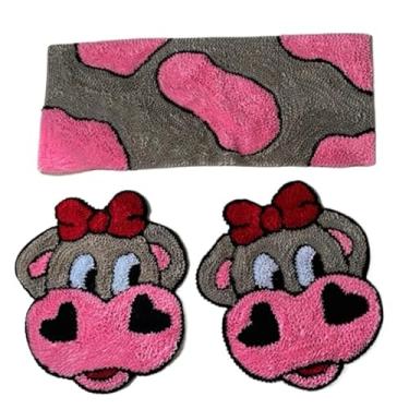 Imagem de Conjunto de tapetes para passadeira de corrida Tapetes de cozinha Decoração funcional Conforto Casa(Jogo Vaquinha 3 Peças)