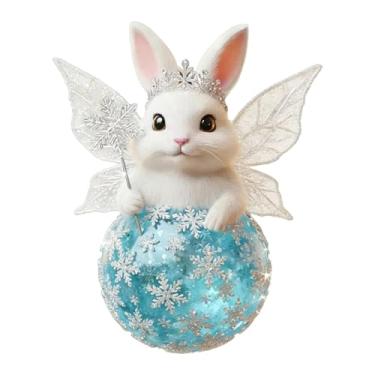 Imagem de Vaveren Decoração de Páscoa em acrílico plano 2D com pendurado, enfeite para porta, decoração de parede para dormitório, enfeite de para