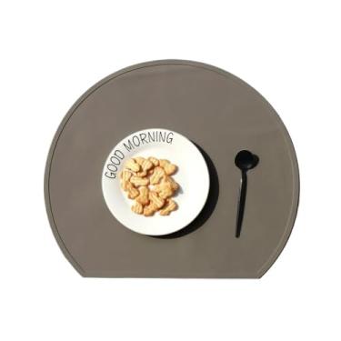 Imagem de 4 peças, jogo americano de silicone, multifuncional, impermeável, lavável, isolamento térmico, tapete para copos, para mesa de jantar, acessórios de cozinha, ideal para uso em sala de jantar, cozinha