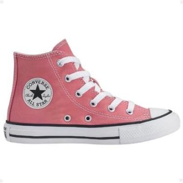Imagem de Tênis Infantil Juvenil Converse All Star Original Menina Feminino Cano Alto Fashion Confortável-Feminino