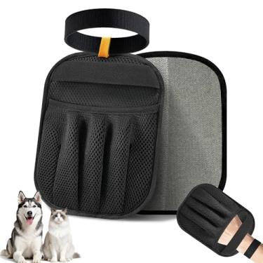 Imagem de Petty Perry Luva de remoção de pelos de animais de estimação para cães e gatos, ferramenta de remoção de pelos de animais de estimação eletrostática atualizada com design de 5 dedos, escova mágica