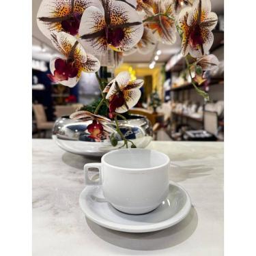 Imagem de Xicara Protel Cha Branca  Alça Quadrada 200Ml Schmidt