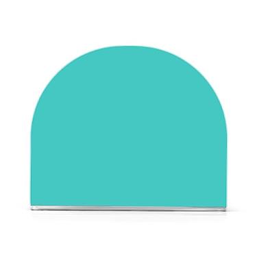 Imagem de Porta-guardanapos de acrílico turquesa médio, porta-guardanapos em forma de U, porta-guardanapos vertical