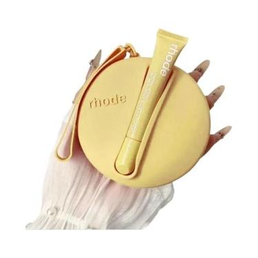 Imagem de Bolsa De Maquiagem Amarela Para Mulheres, Estojo De Cosméticos Portáti